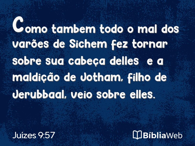 Juízes 9:57 em imagem para compartilhar