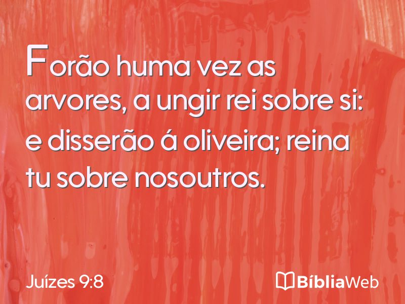 Juízes 9:8 em imagem para compartilhar