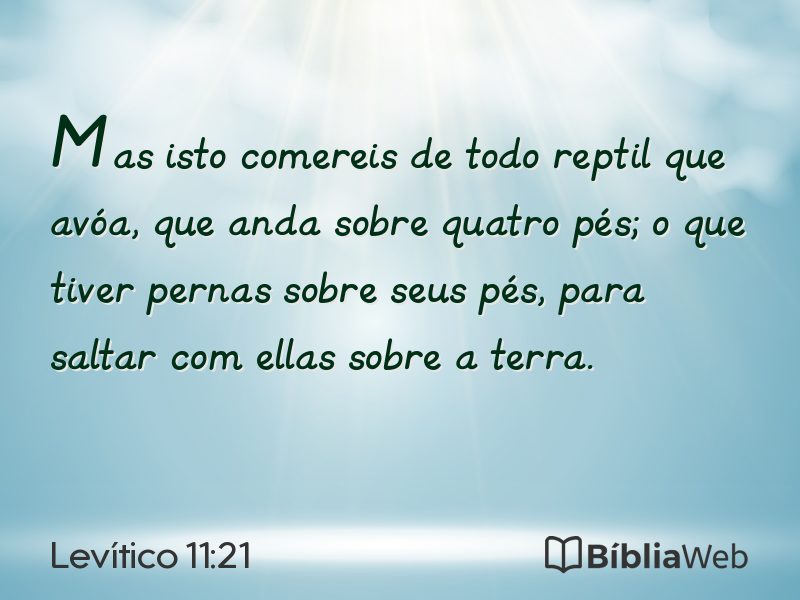 Levítico 11:21 em imagem para compartilhar