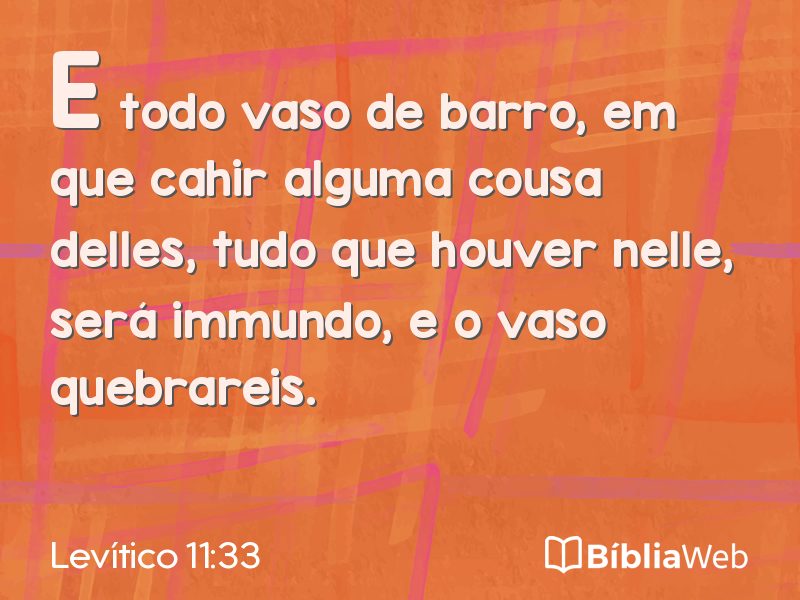 Levítico 11:33 em imagem para compartilhar