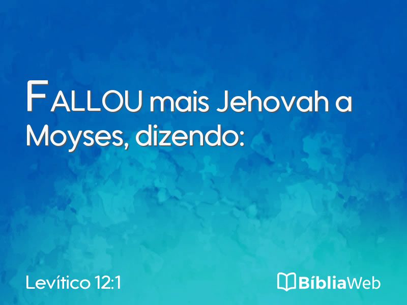 Levítico 12:1 em imagem para compartilhar