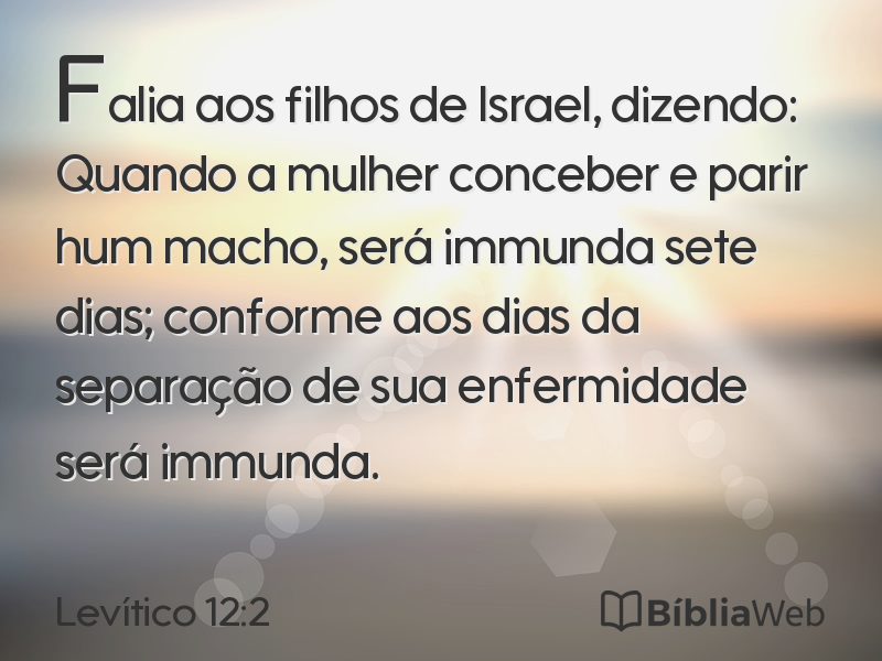 Levítico 12:2 em imagem para compartilhar