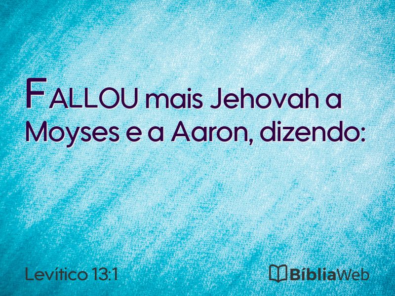 Levítico 13:1 em imagem para compartilhar