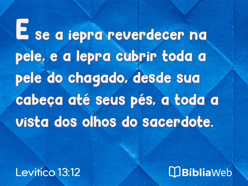 Levítico 13:12 em imagem para compartilhar
