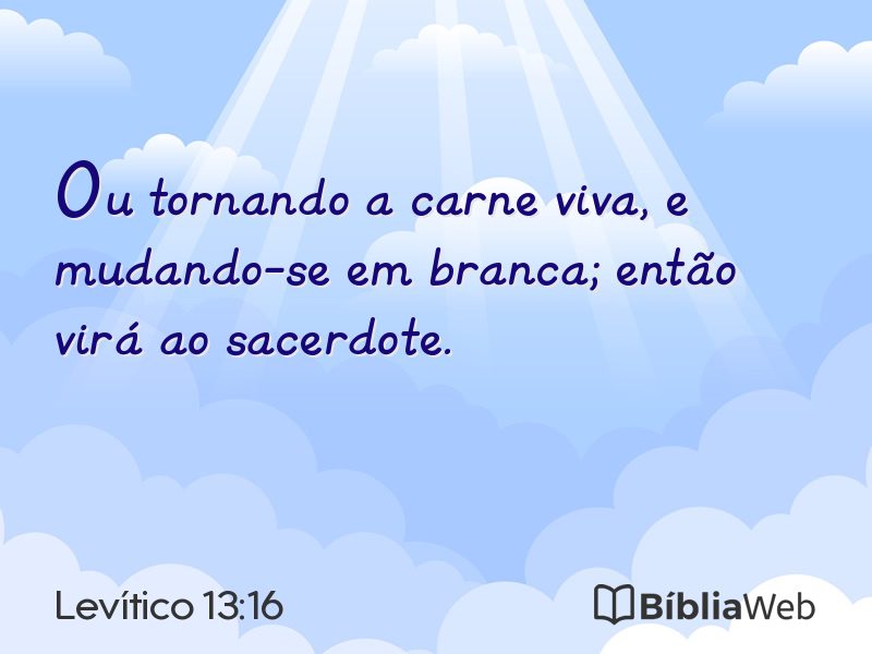 Levítico 13:16 em imagem para compartilhar