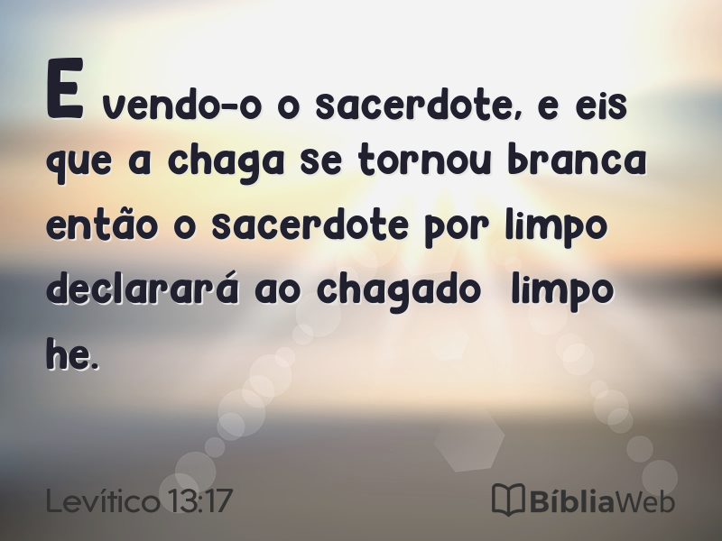 Levítico 13:17 em imagem para compartilhar