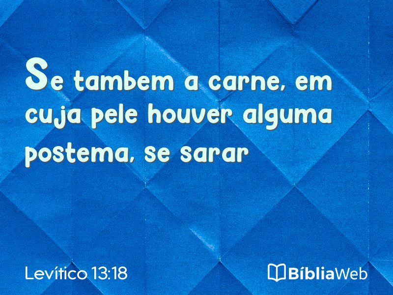 Levítico 13:18 em imagem para compartilhar