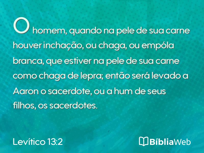 Levítico 13:2 em imagem para compartilhar