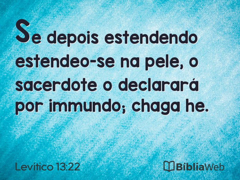 Levítico 13:22 em imagem para compartilhar