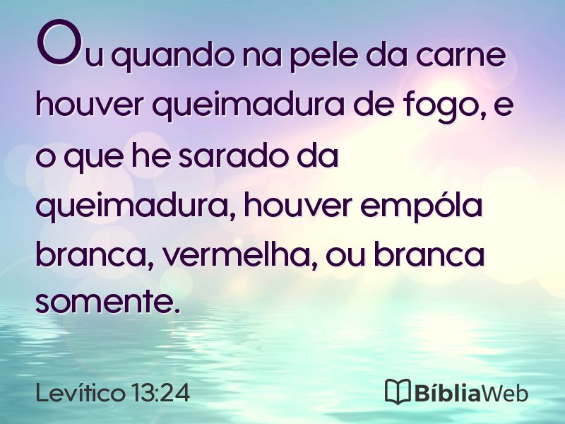 Levítico 13:24 em imagem para compartilhar