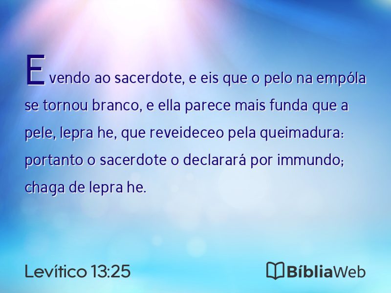 Levítico 13:25 em imagem para compartilhar
