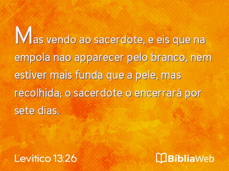 Levítico 13:26 em imagem para compartilhar