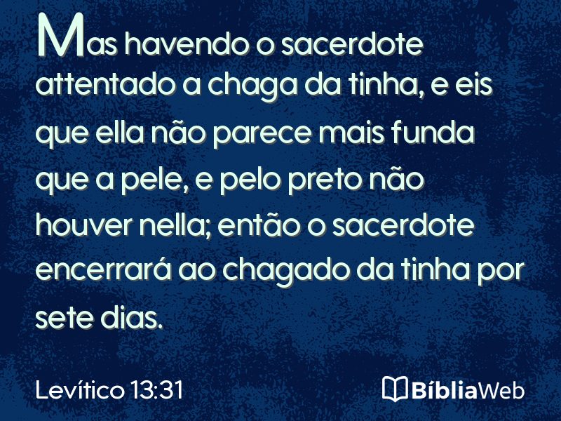 Levítico 13:31 em imagem para compartilhar