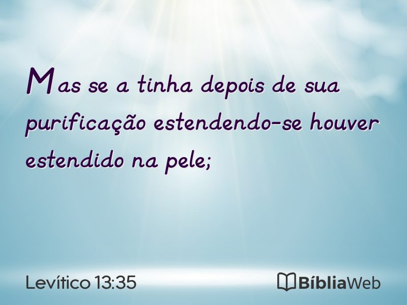 Levítico 13:35 em imagem para compartilhar