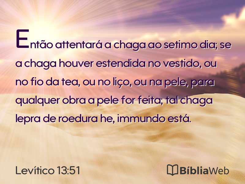Levítico 13:51 em imagem para compartilhar