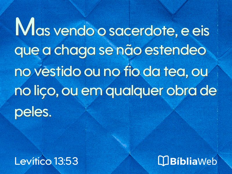 Levítico 13:53 em imagem para compartilhar