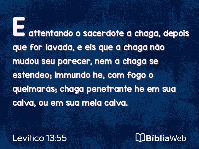 Levítico 13:55 em imagem para compartilhar