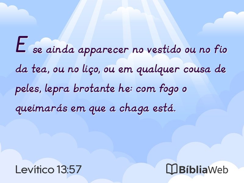 Levítico 13:57 em imagem para compartilhar