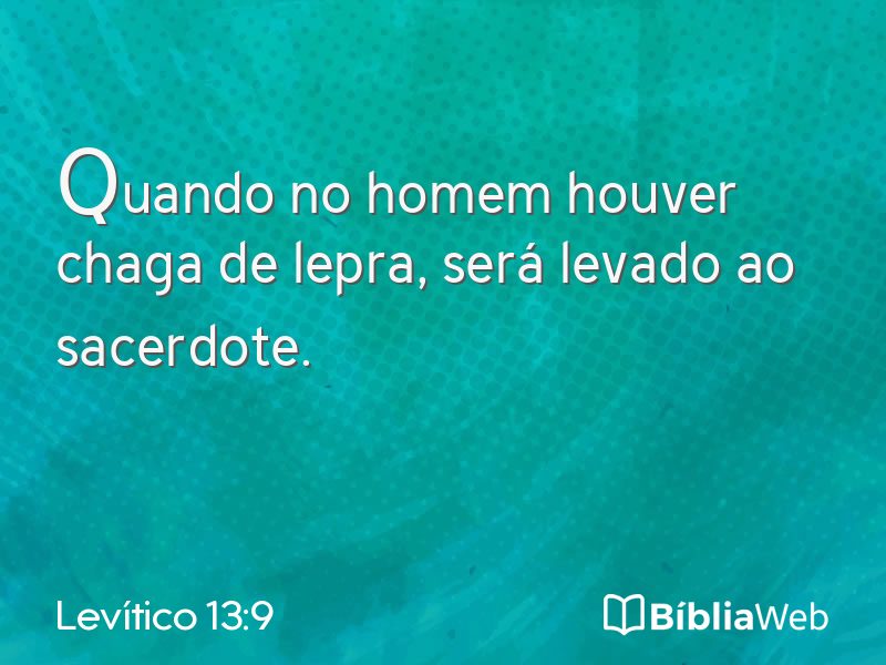 Levítico 13:9 em imagem para compartilhar