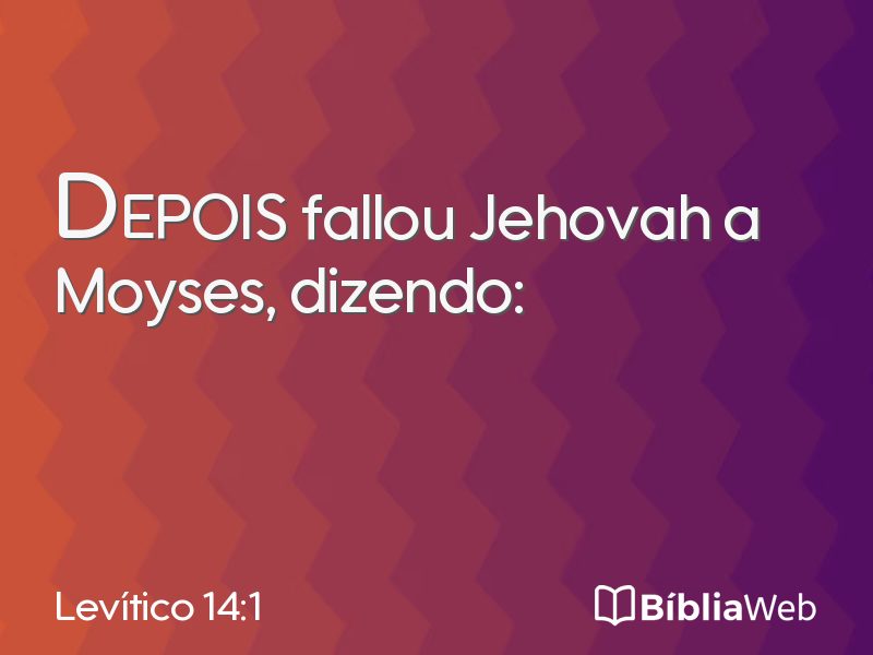 Levítico 14:1 em imagem para compartilhar