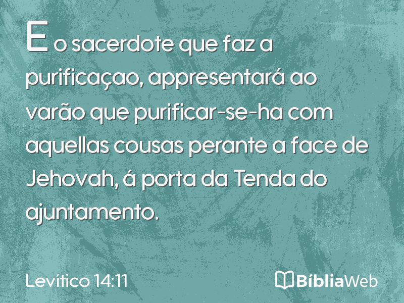 Levítico 14:11 em imagem para compartilhar