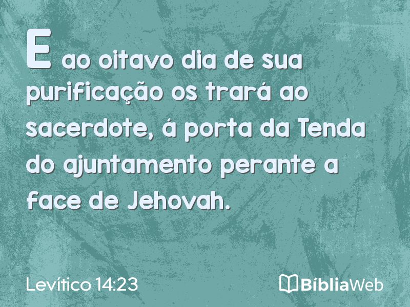 Levítico 14:23 em imagem para compartilhar