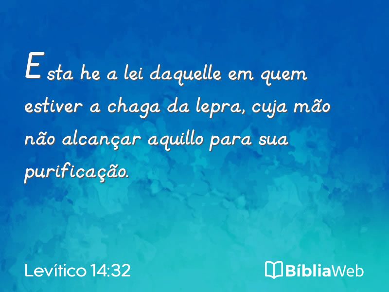 Levítico 14:32 em imagem para compartilhar