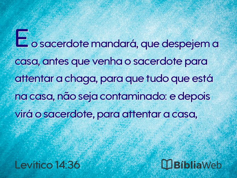 Levítico 14:36 em imagem para compartilhar