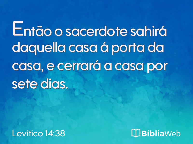 Levítico 14:38 em imagem para compartilhar