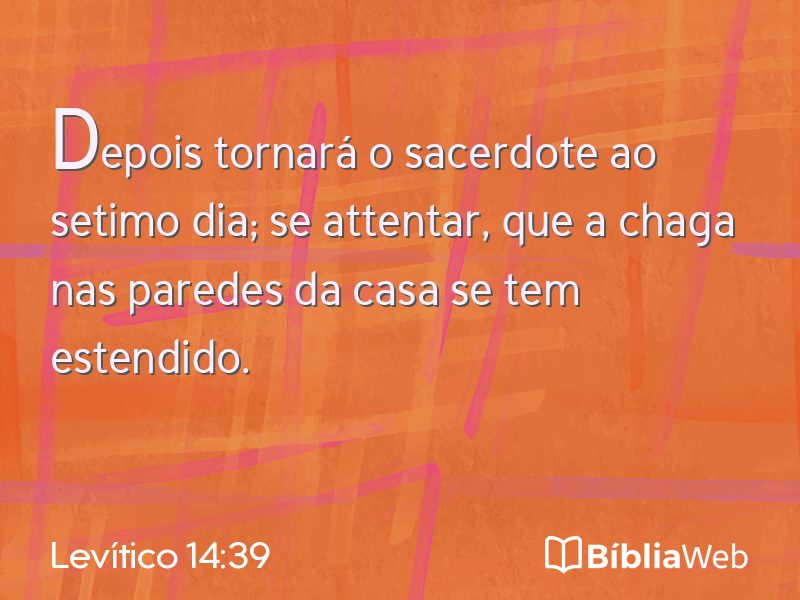 Levítico 14:39 em imagem para compartilhar