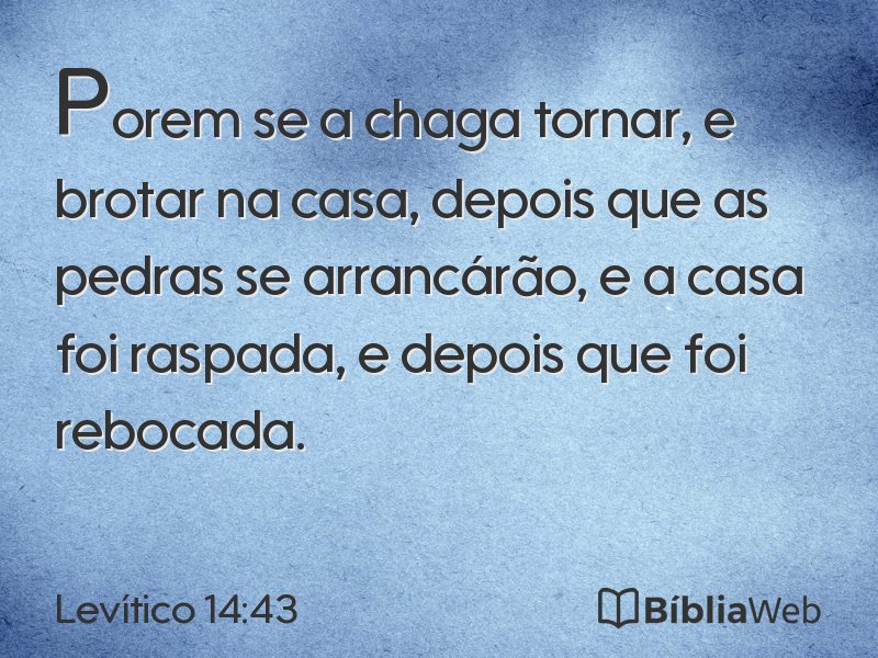 Levítico 14:43 em imagem para compartilhar