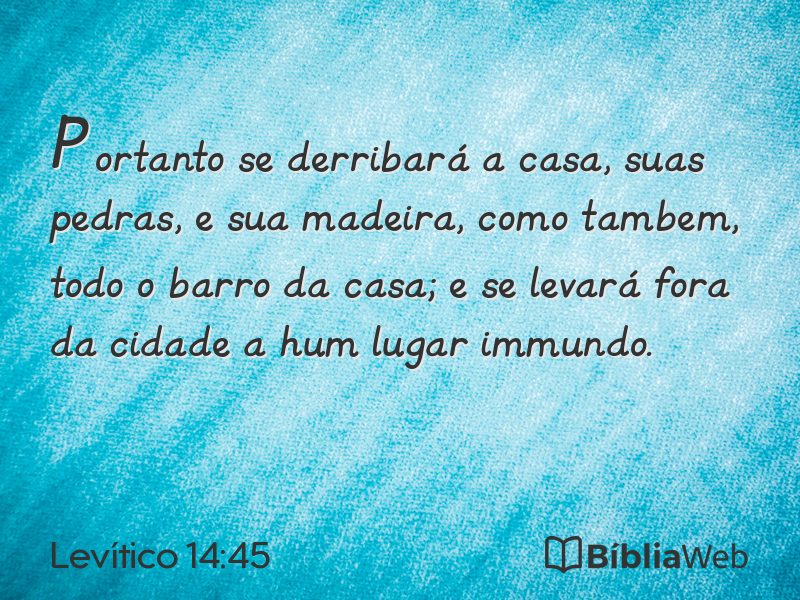 Levítico 14:45 em imagem para compartilhar