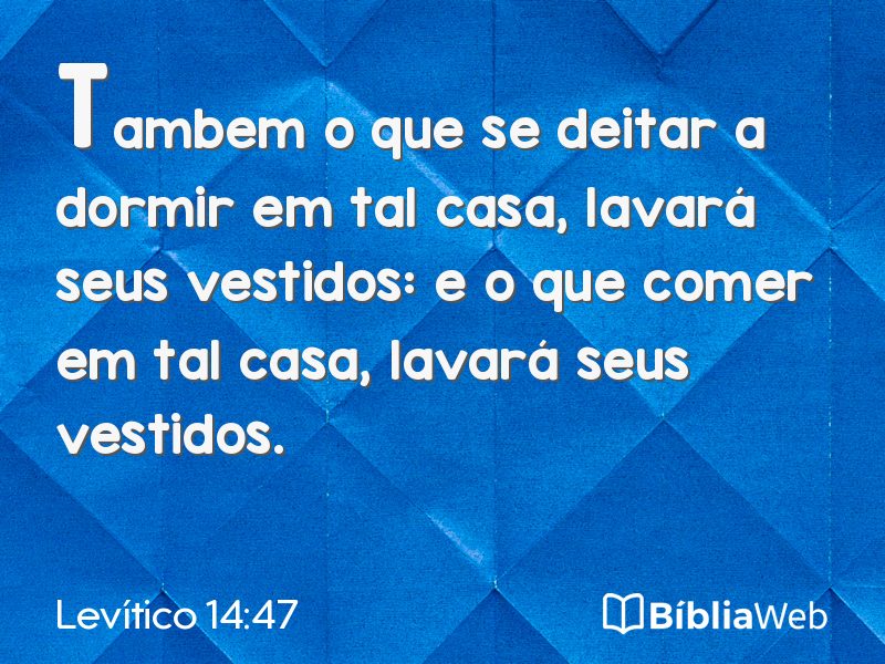 Levítico 14:47 em imagem para compartilhar