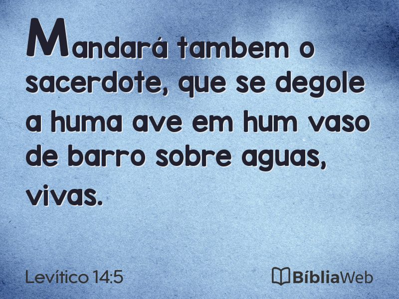 Levítico 14:5 em imagem para compartilhar