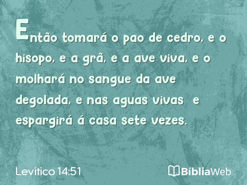 Levítico 14:51 em imagem para compartilhar