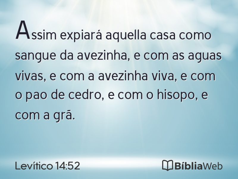 Levítico 14:52 em imagem para compartilhar
