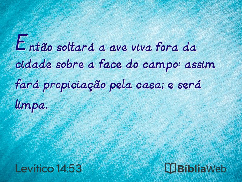 Levítico 14:53 em imagem para compartilhar