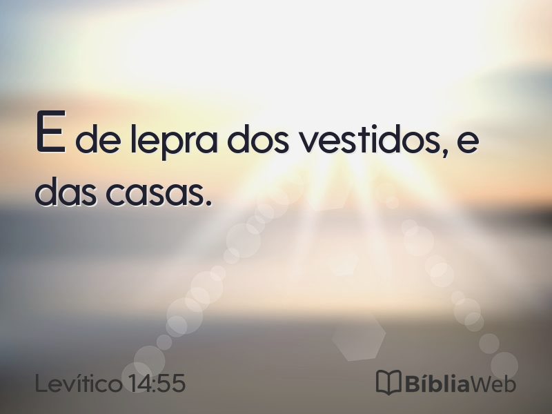 Levítico 14:55 em imagem para compartilhar
