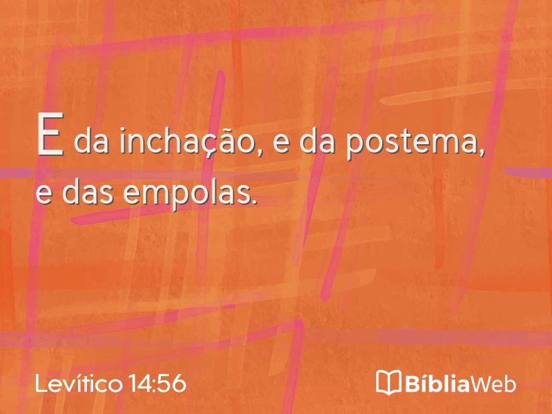 Levítico 14:56 em imagem para compartilhar