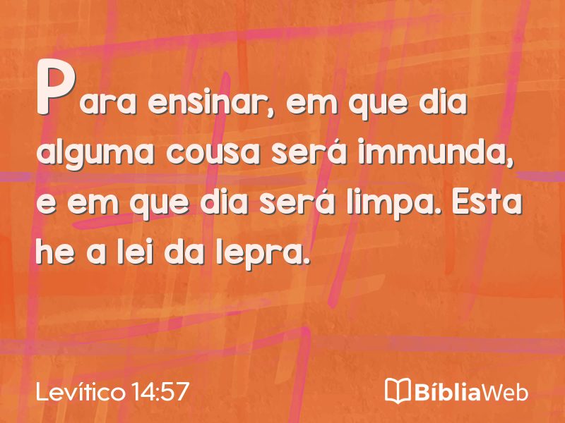 Levítico 14:57 em imagem para compartilhar