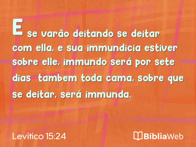 Levítico 15:24 em imagem para compartilhar