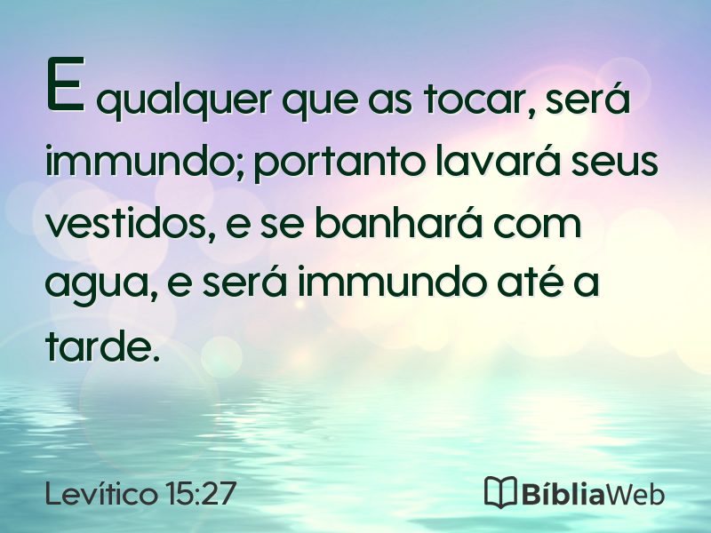 Levítico 15:27 em imagem para compartilhar