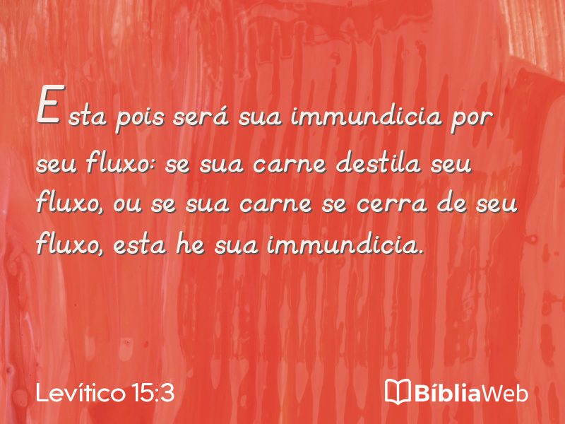 Levítico 15:3 em imagem para compartilhar