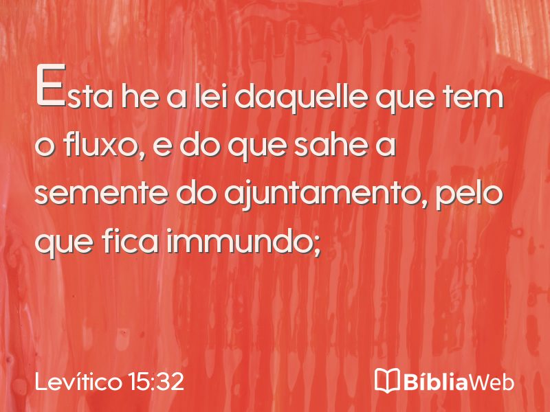 Levítico 15:32 em imagem para compartilhar