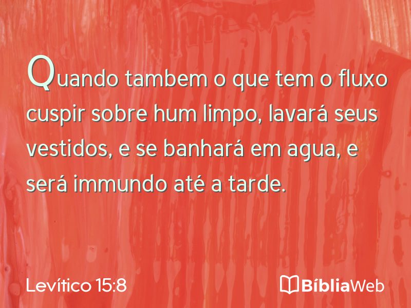 Levítico 15:8 em imagem para compartilhar