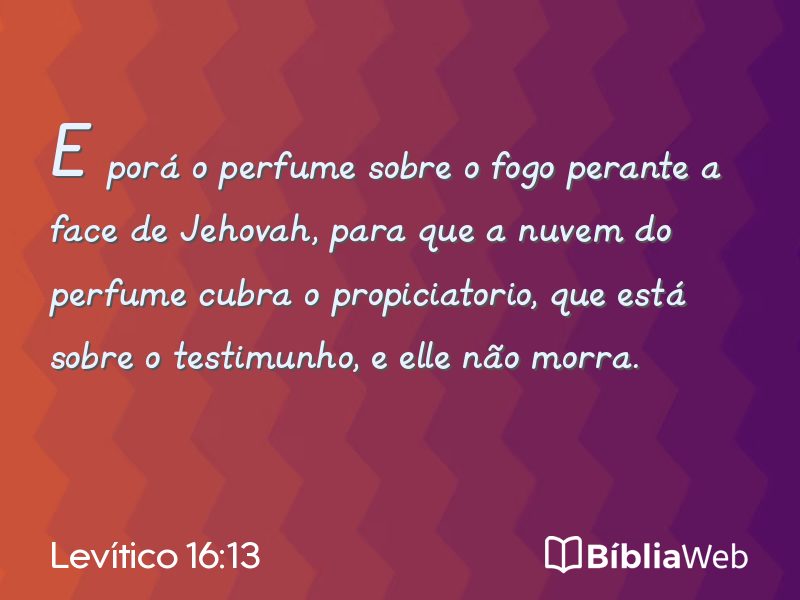 Levítico 16:13 em imagem para compartilhar