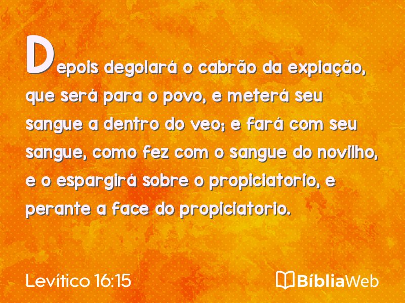 Levítico 16:15 em imagem para compartilhar