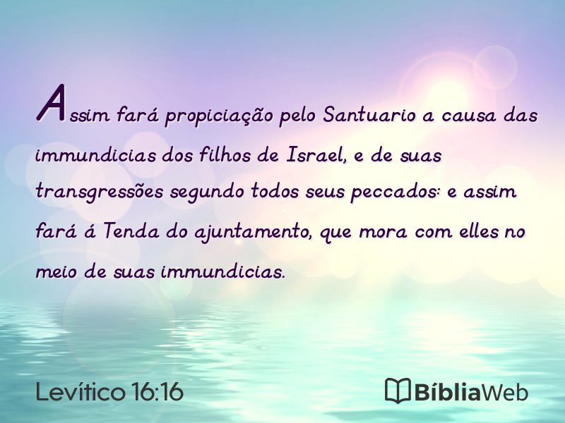 Levítico 16:16 em imagem para compartilhar