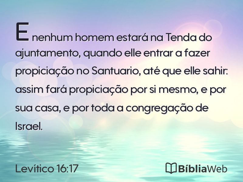 Levítico 16:17 em imagem para compartilhar