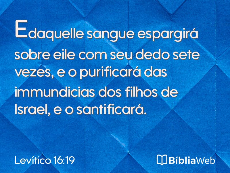 Levítico 16:19 em imagem para compartilhar